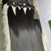 Rambut Manusia Rusia Mentah Dalam Bundel, Belum Diproses, Grosir, 100% Rusia, Rambut Virgin Mentah dengan Kutikula Tersusun Rapi, Vendor Ekstensi Rambut