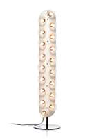 Lampe sur pied multi-globes verticale moderne Seeky, lumière LED en métal blanc pour salon, hôtel