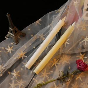 Bougie 3D LED en forme de cône pour décoration de mariage, bougie de 24cm de long, 6 pièces - Product Image 4