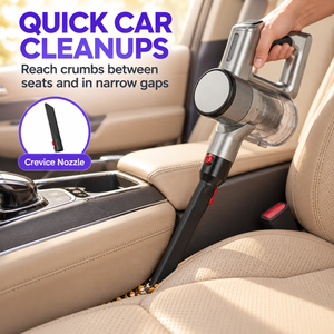 Aspirateur à main sans fil 200W BLDC à faible bruit (≤72dB) et forte aspiration (22kPa) pour la maison et la voiture – Fournisseur OEM – Meilleures ventes - Product Image 4