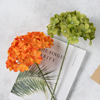 72 pièces de fleurs artificielles en soie d'hortensia à branche unique pour mariages, banquets d'hôtel, décors de salle de séjour et arrangements de table