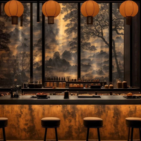 Solutions de design d'intérieur en bois sur mesure de luxe pour les chaînes hôtelières, les hôtels cinq étoiles, les ensembles de restaurants et les projets d'ingénierie