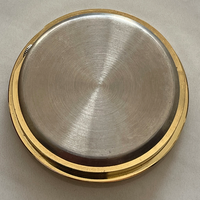 Mini reloj dorado de 40mm, 1, 1/2 pulgadas, decoración de coche