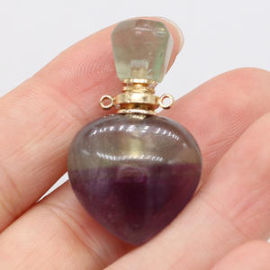 Hongzhuo - Colgante de Cristal Natural de Alta Calidad con Gotero para Perfume y Aceites Esenciales, Ideal para Regalo - Product Image 5