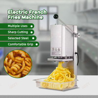 Machine électrique professionnelle à épaisseur réglable (3mm-10mm) pour la découpe en spirale de taro, radis, carotte et la fabrication de frites bouclées
