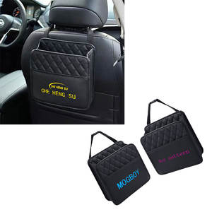 กระเป๋าเก็บของในรถยนต์พร้อมที่แขวนด้านหลัง,ถังขยะอเนกประสงค์ถุงผ้าโลโก้ตกแต่งความจุขนาดใหญ่ออกแบบได้เอง - Product Image 1