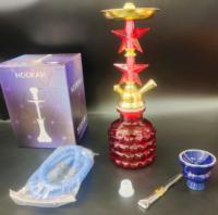Chicha Narguile Professionnelle en Fer avec Effet Miroir, Durable, Ensemble Complet pour Bar et Lounge