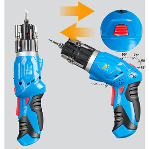 Set di 47 Pezzi Cacciavite Elettrico Cordless 4V Li-ion Pieghevole con Punte da Trapano <span class=keywords><strong>Mini</strong></span> <span class=keywords><strong>Kit</strong></span> Cacciavite Elettrico - Product Image 4