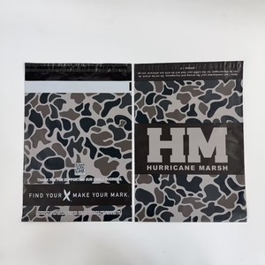 ถุงพลาสติกส่งของพิมพ์ลายทองหรูหรา ถุงไปรษณีย์สีเขียวพิมพ์ลายตามสั่ง - Product Image 4