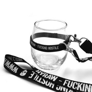 Cup Holder <b>Lanyard</b> with Silicone Band Silk Screen Printed Logo Free Sample - Product Image 5