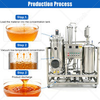 ORME Dunne Film Suikerriet Sap Suiker Verdamper Machine Tomatenpuree Vacuüm Ultrasone Concentrator Te Koop