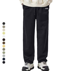 420GSM Heavyweight Sweatpants French Terry Custom Logo Drawstring Casual Knitted Street Style - Product Image 5