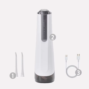 Hydropulseur Dentaire Électrique Sans Fil 4 Modes Étanche IPX7 pour <span class=keywords><strong>Nettoyage</strong></span> Facile <span class=keywords><strong>des</strong></span> <span class=keywords><strong>Dents</strong></span> - Product Image 3