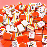 Coffret de Mahjong de Luxe pour Halloween – Jeu de Société Saisonnier Effrayant – 160 Tuiles – Mahjong Américain pour Soirées Jeux Sociaux