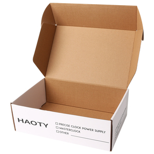 Cajas de correo Kraft ecológicas con revestimiento UV Laminación mate en relieve para envío sostenible y tipo de carpetas de marca - Product Image 3
