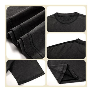 Fabricant de T-shirts décontractés pour hommes, coupe classique, couleur unie, tendance streetwear, T-<span class=keywords><strong>shirt</strong></span> rétro délavé à manches courtes, personnalisable OEM/ODM - Product Image 3