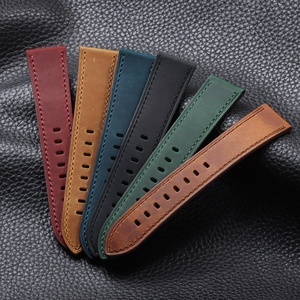 Nouveau bracelet de montre en cuir véritable Crazy Horse vintage avec boucle à ardillon pour <span class=keywords><strong>Gear</strong></span> <span class=keywords><strong>S3</strong></span> 20/22 mm - Product Image 4