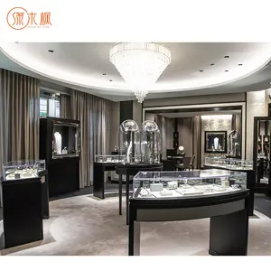 Outstanding Craftsmanship Jewellery Cabinet China Manufacturer Tempered Glass Jewelry Exhibition Showcase