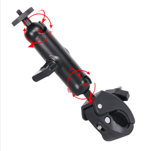 Rotación de 360 ° cabeza de bola doble Super abrazadera soporte de montaje de manillar de bicicleta para Insta360 GoPro Hero13 12 11 10 9 8 7 6 - Product Image 3