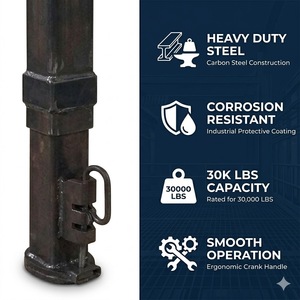 Acoplador de cuello de cisne de alta resistencia 30000LBS para trabajo pesado, de tubo cuadrado de acero al carbono con manivela Topwind para <span class=keywords><strong>bola</strong></span> de 2-5/16 pulgadas - Product Image 2