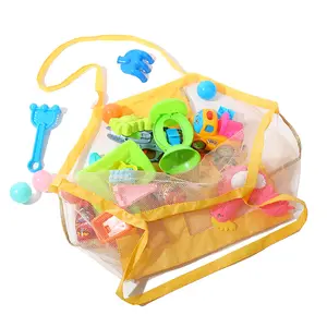 Пляжная игрушечная Сетчатая Сумка-тоут Детская сумка с молнией для пляжного бассейна для мальчиков и девочек
