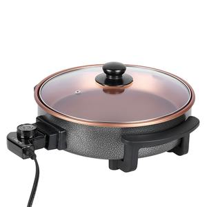 Sartén Eléctrica Redonda Antiadherente de 1500w, de Aluminio y Cobre, para Pizza, sin Aceite - Product Image 1