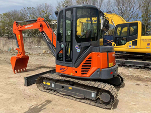 Excavadora de cadenas Hitachi ZX 50U naranja y negra, maquinaria hidráulica para construcción - Product Image 5