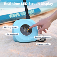 Affichage numérique LED Paddle électrique plus petite pompe haute pression 20PSI SUP pompe à air avec batterie