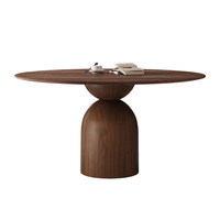 Table à manger de style rétro minimaliste, moderne du milieu du siècle, style médiéval, pour usage domestique, petits appartements, ensemble de chaises en bois massif design