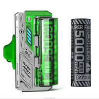 RUNCEIN Banco de Energía Desmontable con Batería Reemplazable de 5000mAh, Doble Enchufe, Carga Rápida y Carga Inalámbrica - Portátil
