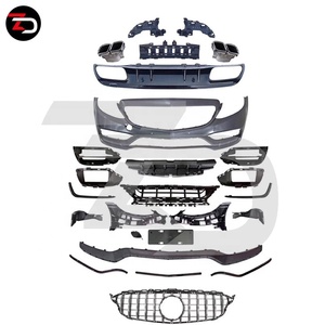 Kit de carrosserie avec lame de pare-choc avant, accessoire de voiture, classe C C205 coupé 2019 à 2015, C300 C200 <span class=keywords><strong>C250</strong></span>, <span class=keywords><strong>2020</strong></span> C63S - Product Image 4