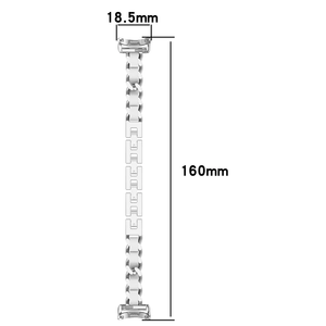 Pulsera inteligente delgada de lujo de acero para mujer, pulsera de moda, correa de reloj, correa de Metal para <span class=keywords><strong>Xiaomi</strong></span> <span class=keywords><strong>Band</strong></span> 8 9 NFC - Product Image 5