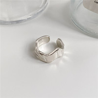 Ada Jewelry Anillo de Plata para Mujer, Diseño Ondulado Simple y Resistente de Plata de Ley S925, Anillo de Eternidad
