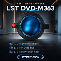 Gertsound Diaphragme de tweeter à bobine mobile de 74,5 mm (122 mm) en ABS bleu, pleine gamme, pour haut-parleurs - Accessoire de haute qualité