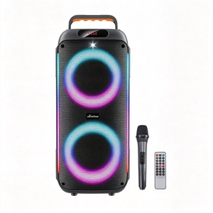 Oudiobop <span class=keywords><strong>Enceinte</strong></span> de Fête Double 6,5 Pouces Sans Fil <span class=keywords><strong>Bluetooth</strong></span> Audio Spectacle Lumineux LED RGB 40W Appairage TWS Performance Scénique - Product Image 1