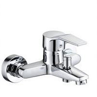 Robinet mélangeur bain-douche en cuivre à double usage eau froide et chaude, avec douchette à main, directement de l'usine