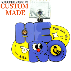 Placa conmemorativa personalizada con textura de Metal dorado Rectangular de alta calidad, medalla de trofeo de aleación de Zinc <span class=keywords><strong>y</strong></span> Metal - Product Image 2