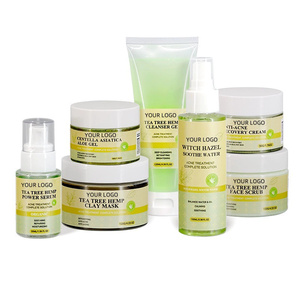 במלאי 4 יחידות skincare skincare להגדיר אקנה נגד אדמומיות להרגיע להרגיע את העור עץ התה להגדיר עבור ערכת נסיעות אקנה - Product Image 4