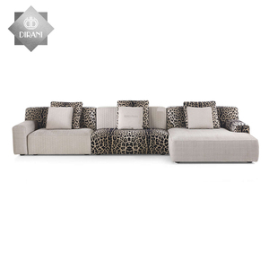 Sofá Moderno en Forma <span class=keywords><strong>de</strong></span> L con Estampado <span class=keywords><strong>de</strong></span> Leopardo para Sala <span class=keywords><strong>de</strong></span> Estar, Muebles para el Hogar, <span class=keywords><strong>Venta</strong></span> Caliente 2020 - Product Image 1