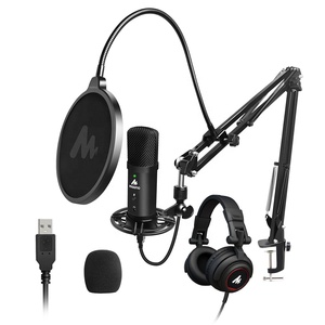 MAONO Studio Microphone USB Avec Moniteur En temps Réel Casque POUR L'enregistrement En Direct Avec Ordinateur Podcast Kit Micro - Product Image 1