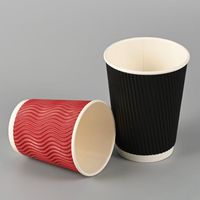Gobelet en papier à café jetable de qualité alimentaire anti-brûlure à paroi simple 14OZ (420ML) avec impression couleur OEM/ODM pour usage commercial