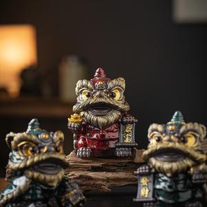 Adorno Decorativo <span class=keywords><strong>de</strong></span> Cerámica con Diseño <span class=keywords><strong>de</strong></span> León Bailarín <span class=keywords><strong>de</strong></span> 16x12 cm, Estilo Nacional S2, Creativo y Lindo para Atraer la Riqueza en el Hogar - Product Image 3