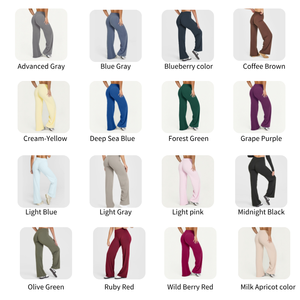 <span class=keywords><strong>Pantaloni</strong></span> Sportivi Comodi da <span class=keywords><strong>Donna</strong></span> a Vita Alta con Controllo Pancia, Gamba Dritta, per Allenamento, Palestra, Yoga, Leggings a Zampa - Product Image 6