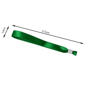 Pulseras Personalizadas de Poliéster para Eventos, Bandas Ajustables de Tela Satén con Cierre Deslizante para Festivales, Conciertos, <span class=keywords><strong>VIP</strong></span>, Proveedor Mayorista OEM - Product Image 6