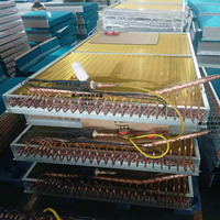 Intercambiador de Calor/Condensador de Compresor sin Aceite con Tubo de Cobre y Aletas de Aluminio de Alta Calidad Directo de Fábrica, Motor de Bomba Nuevo Comercial
