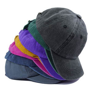 Vente en gros de garçons et filles Chapeau d'extérieur en coton délavé Casquette de baseball pour enfants personnalisée OEM ODM Casquette de sport rétro vintage pour enfants - Product Image 3