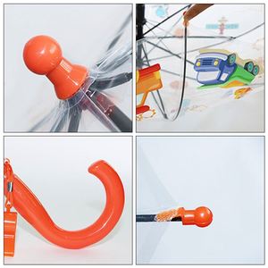 ร่มเด็กพิมพ์ลายโฆษณาโลโก้ใสกันฝนสำหรับเด็กขายส่ง - Product Image 4