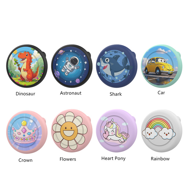 Cute Cartoon Silicone Case Brooch Cover for Apple Airtag Children's Locator Cover Anti-Loss Tracking Protective Kid
