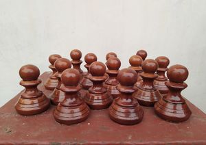 Peones de Madera Clásicos, Piezas Duraderas para Juegos de Mesa, Juegos de Estrategia, Juegos de Contar y Educación - Product Image 3