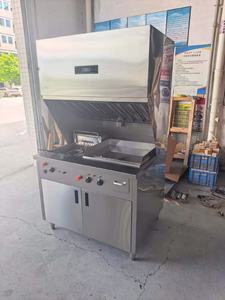 Restaurant Hotel Kitchen Fast Food Kitchen Equipment Ventless Range Hood With Fryer and Hot Plate <b>Griddle</b> RAN-0.18CF Ventless Fr - Product Image 3